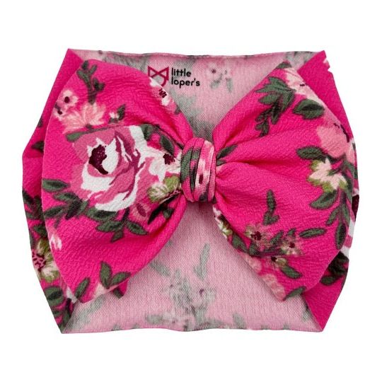 Pink Pansy Headwrap