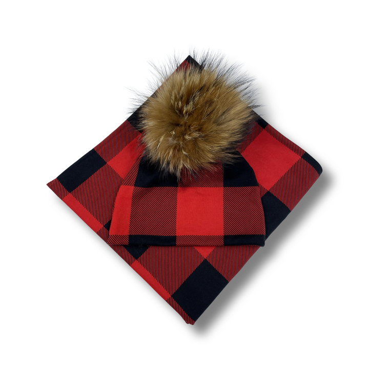 Buffalo Plaid Swaddle Blanket Set