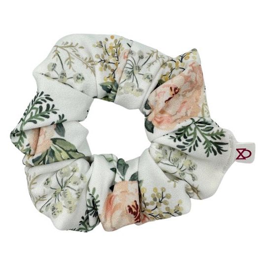 Sage Blossoms Scrunchie