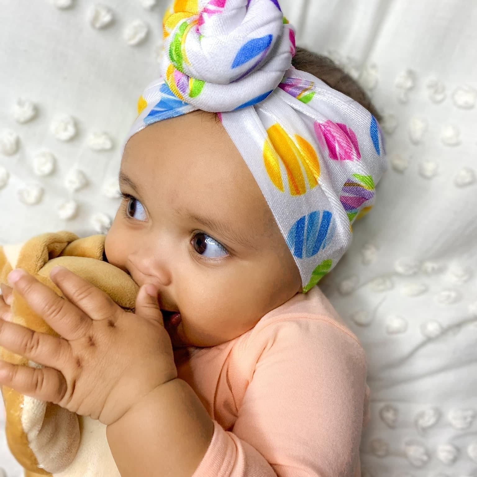 Easter Velvet Baby Knots