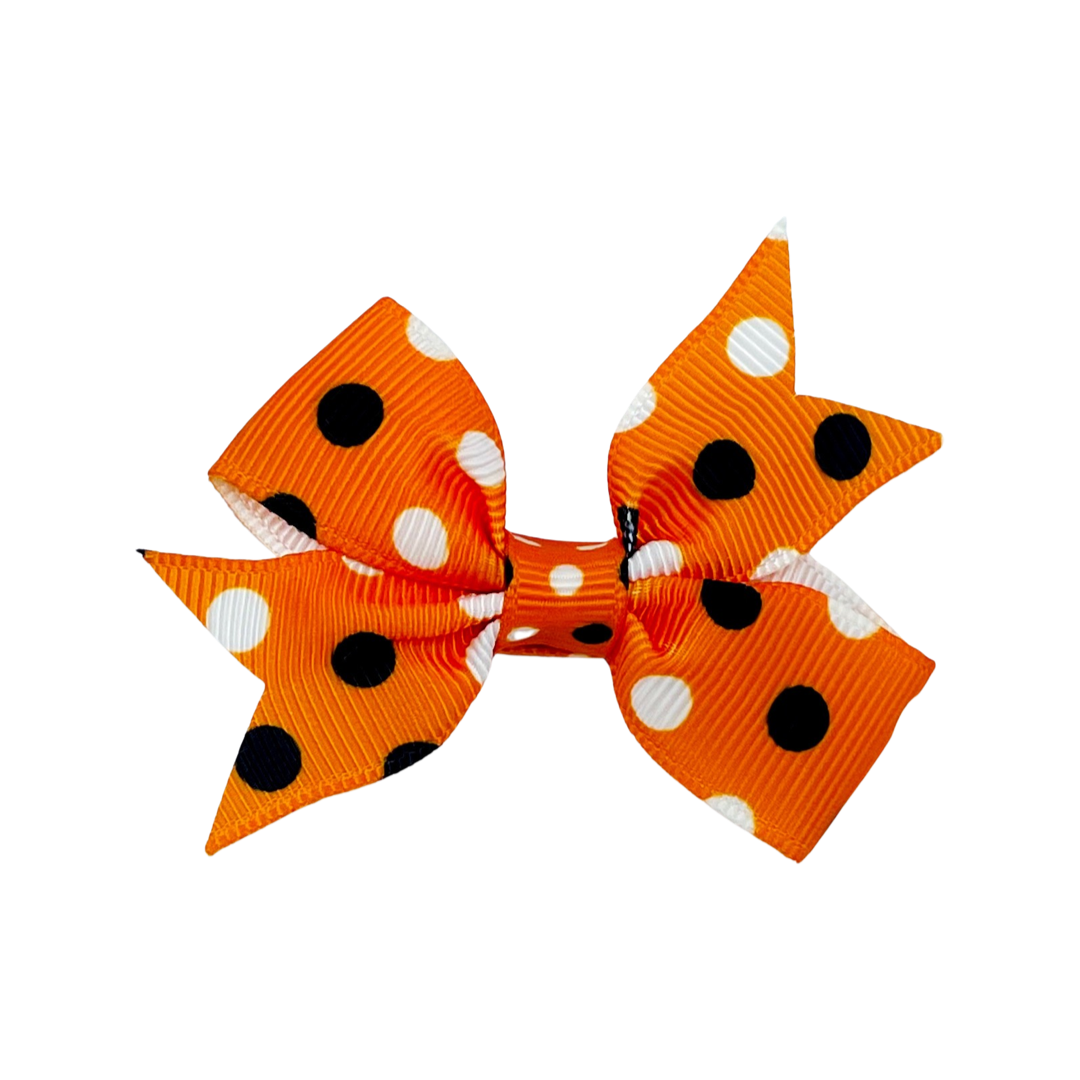 BLACK NYLON HALLOWEEN RIBBON BOWS 2 INCH