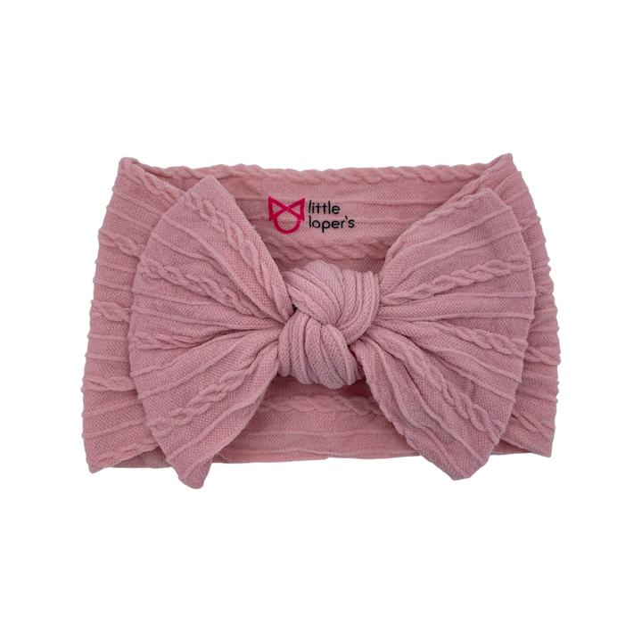 Cable Knit Knot Bows