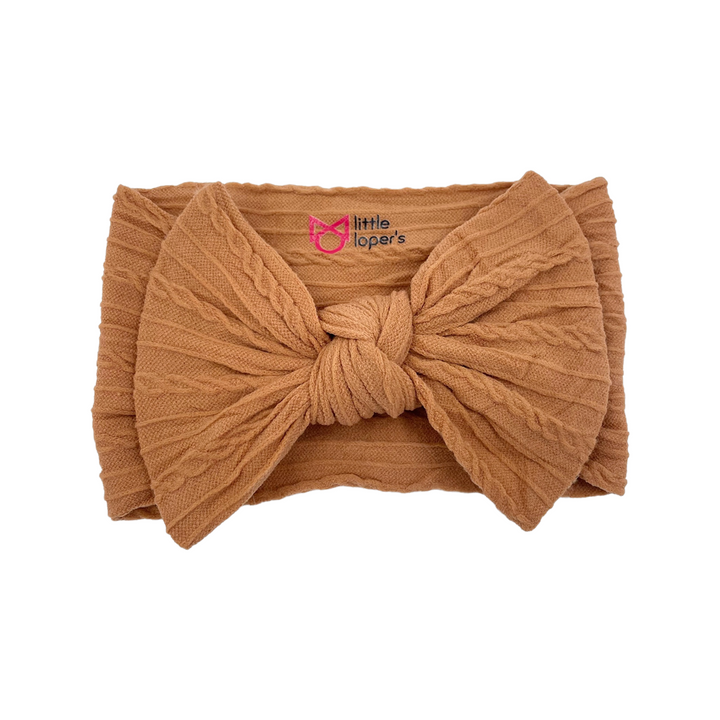 Cable Knit Knot Bows