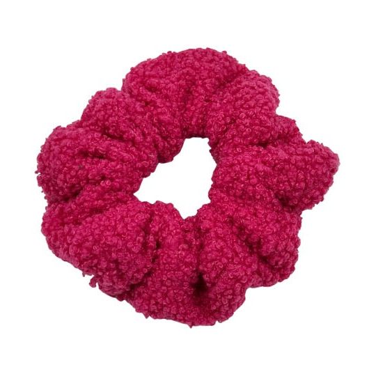 Hot Pink Sherpa Scrunchie