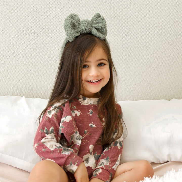 Olive Green Extra Fancy Butterfly Headband