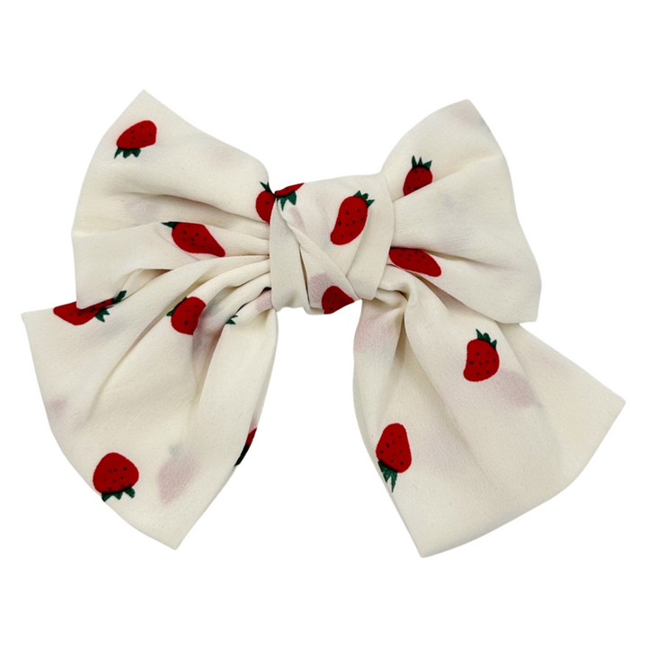 Strawberry Chunky Chic Bow