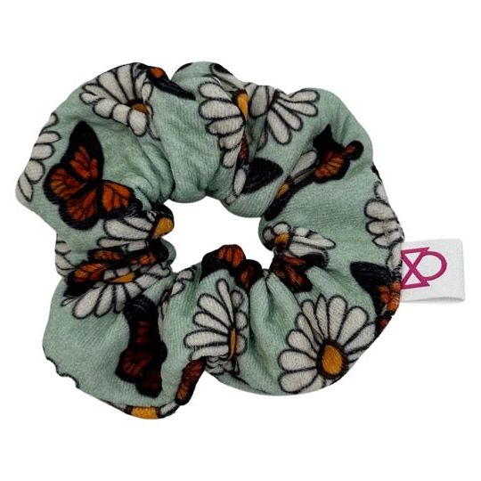 Monarch Floral Scrunchie