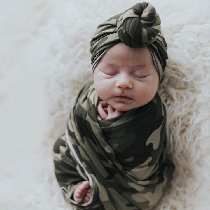 Camo Moss Swaddle Blanket Set