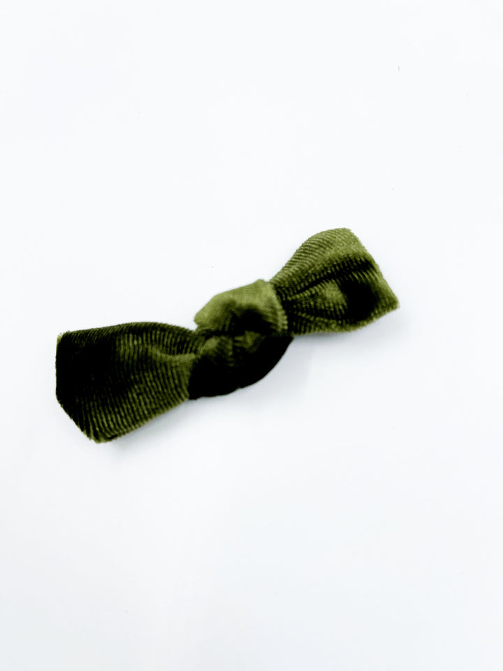 LITTLE KNOTTY BOW VELVET CLIP