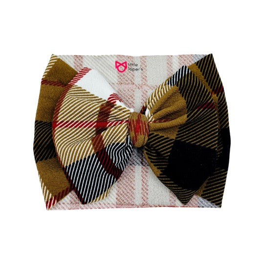 Reindeer Plaid Headwrap