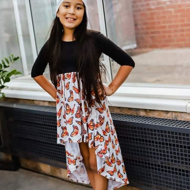 Hi Low Butterfly Twirl Dress