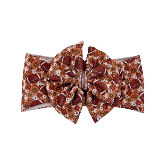 Retro Floral Football Headwrap
