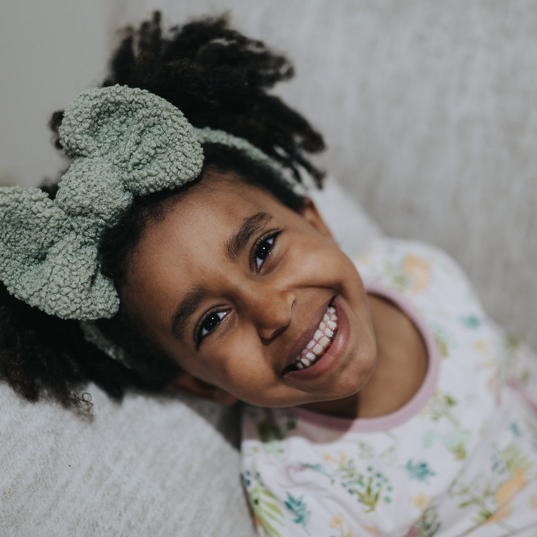 Olive Green Extra Fancy Butterfly Headband