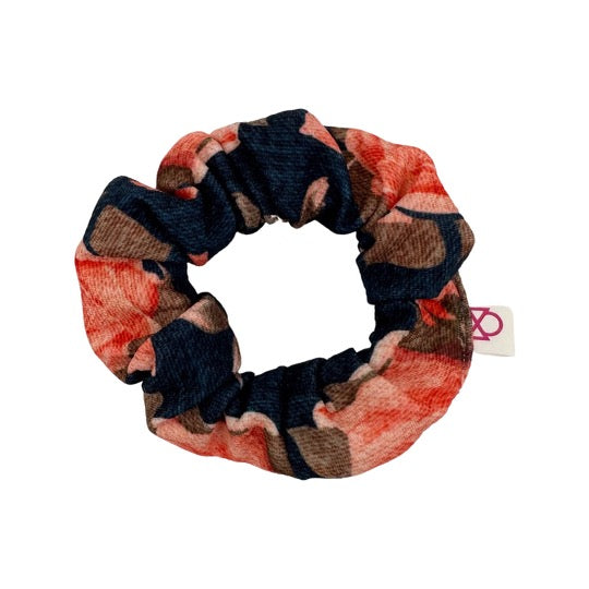 Rose Denim Scrunchie