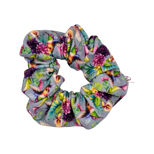 Mockingbird Floral Scrunchie