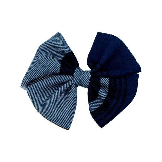 Blue Plaid Butterfly and Dainty