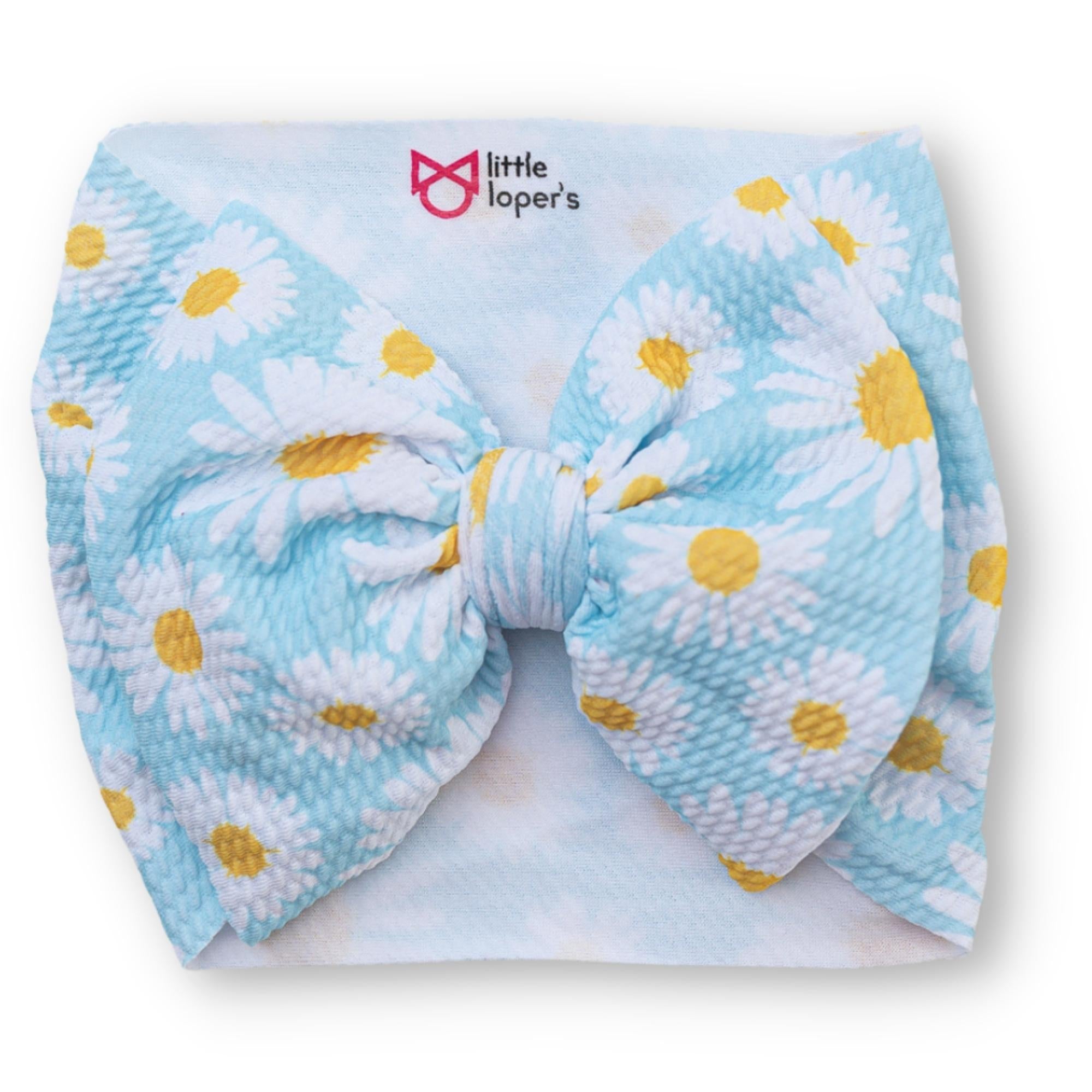 Blue Daisy Headwrap