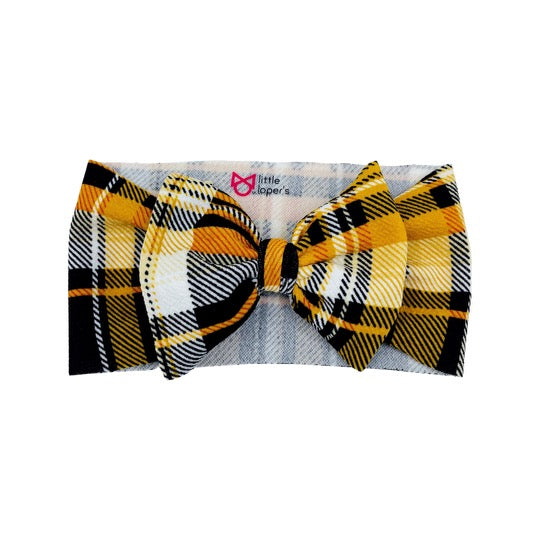 Mustard Plaid Headwrap