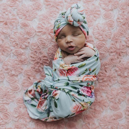 Mothers Garden Swaddle Blanket Set