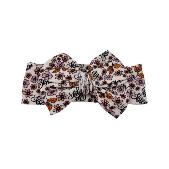 Big Sister Boho Heirloom Floral Headwrap