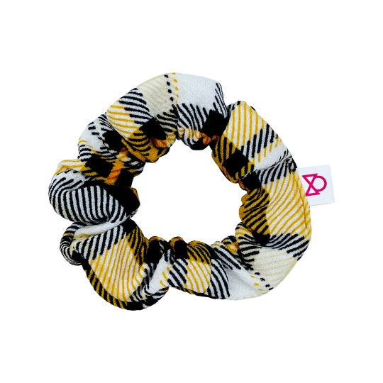 Mustard Plaid Scrunchie