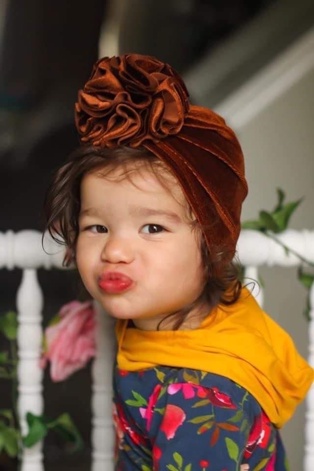 Velvet Bloom Turban