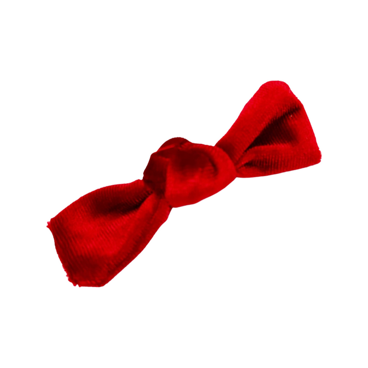 LITTLE KNOTTY BOW VELVET CLIP