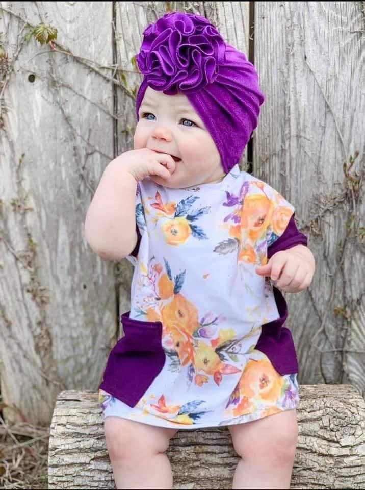 Velvet Bloom Turban
