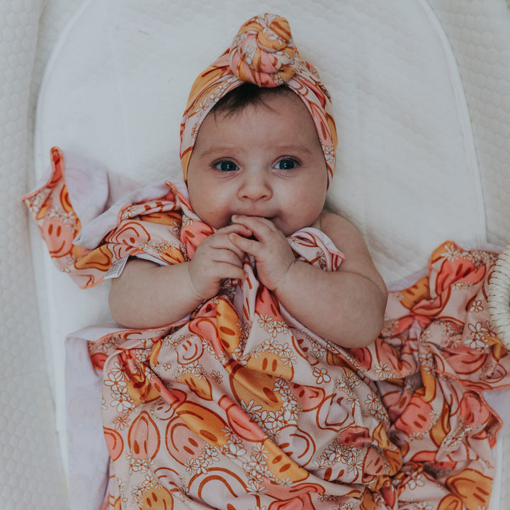 Happy Hippie Swaddle Blanket Set