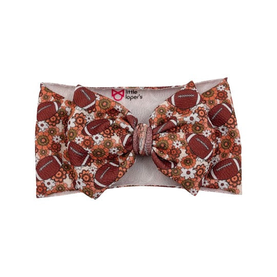 Retro Floral Football Headwrap
