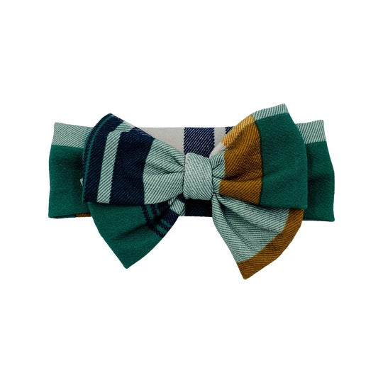 Green Plaid Headwrap