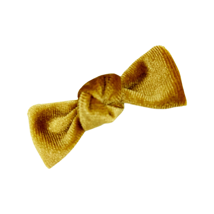 LITTLE KNOTTY BOW VELVET CLIP