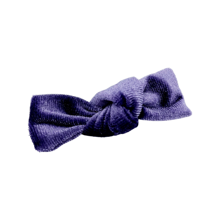 LITTLE KNOTTY BOW VELVET CLIP