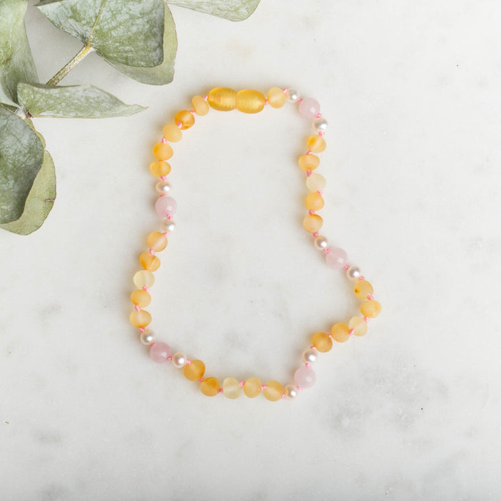 Baltic Amber Teething & Pain Jewelry in 'Elise'