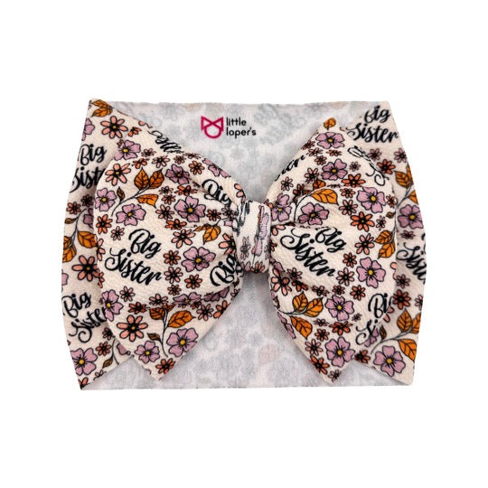 Big Sister Boho Heirloom Floral Headwrap
