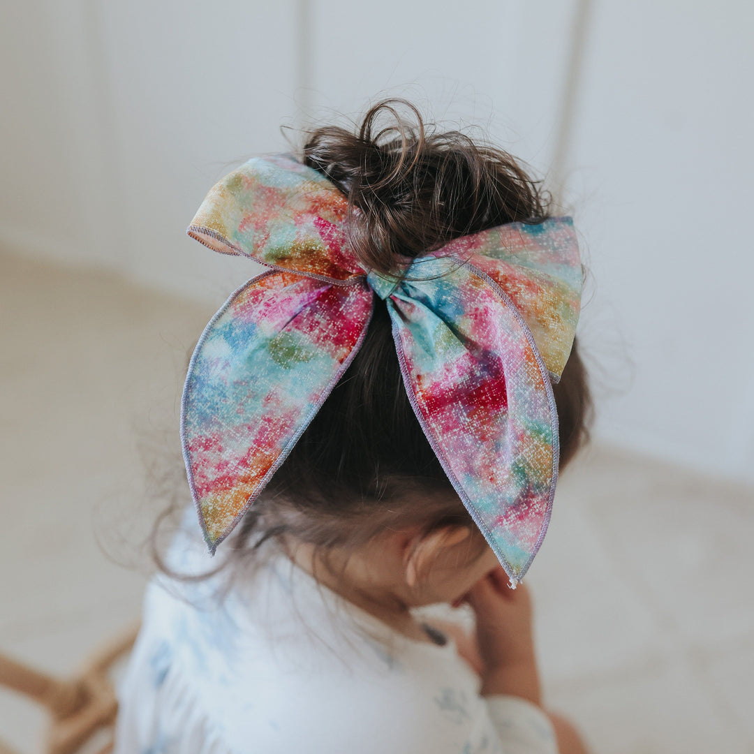 Swanky Bow - Tie Dye Shimmer