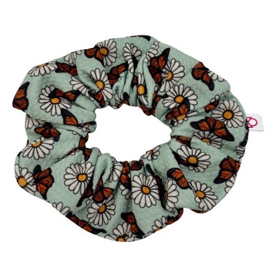 Monarch Floral Scrunchie