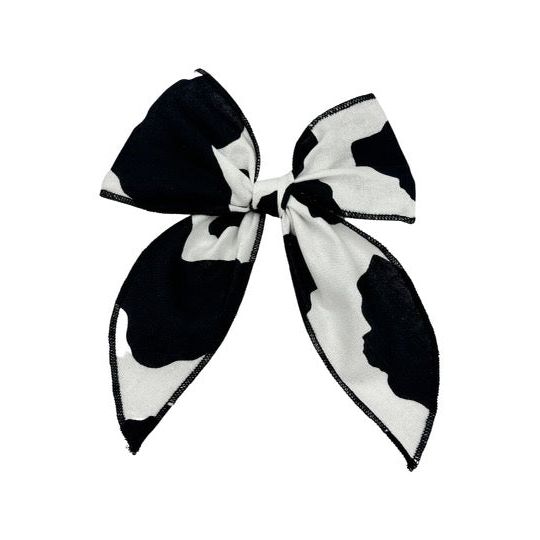 Swanky Bow - Cow Print