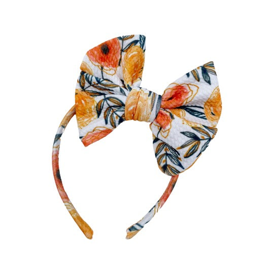 Fancy Butterfly Bow - Orange Blossom