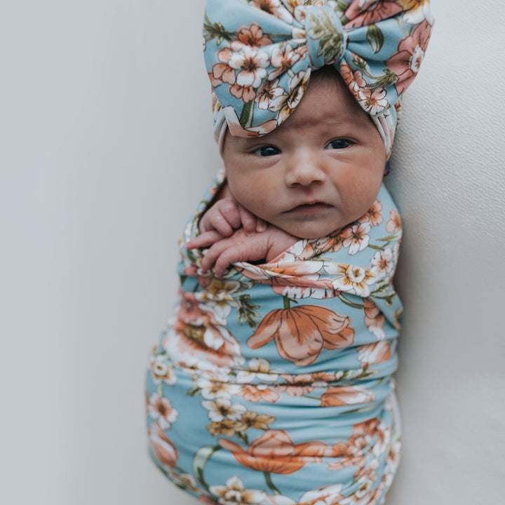 Spring Garden Swaddle Blanket Set