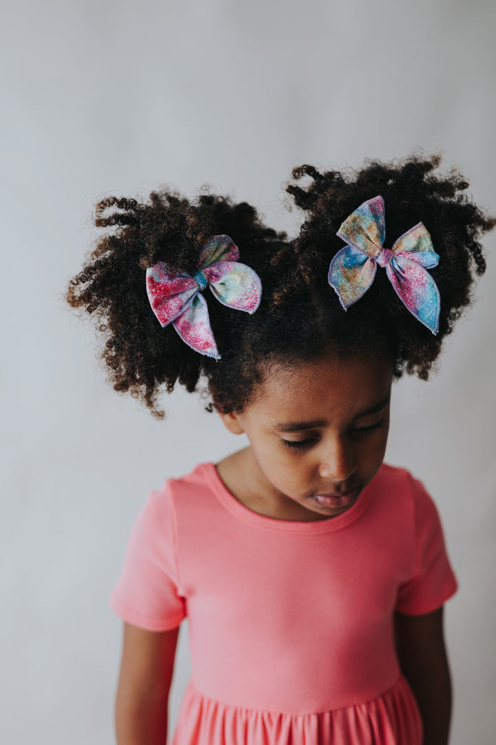 Swanky Bow - Tie Dye Shimmer