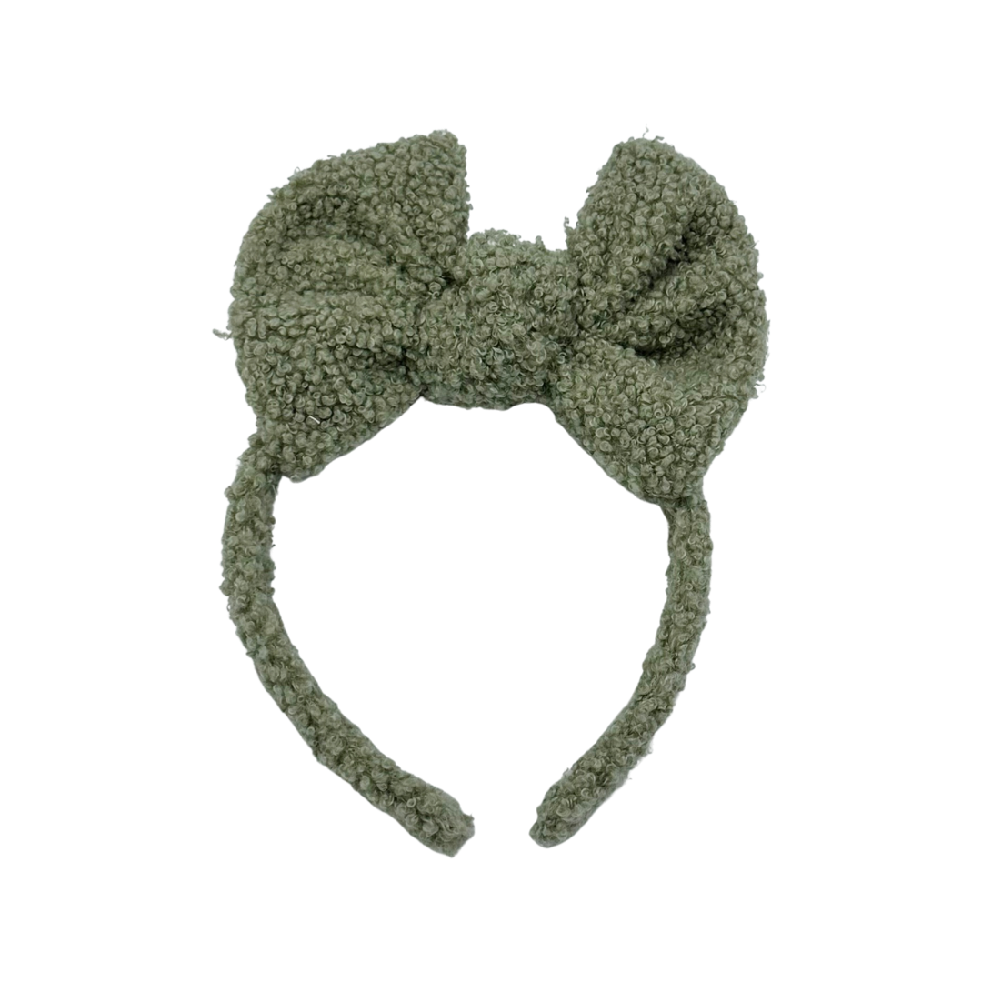 Olive Green Extra Fancy Butterfly Headband
