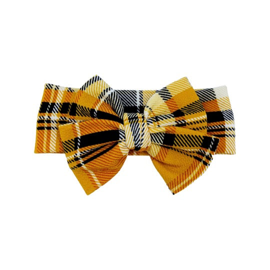 Mustard Plaid Headwrap