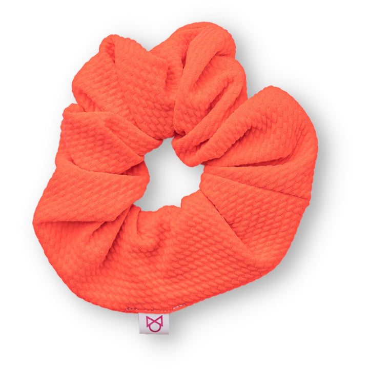 Neon Coral Scrunchie