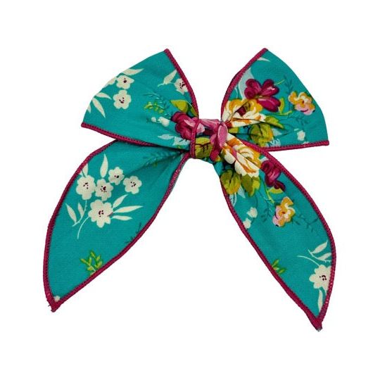 Swanky Bow - Turquoise Floral