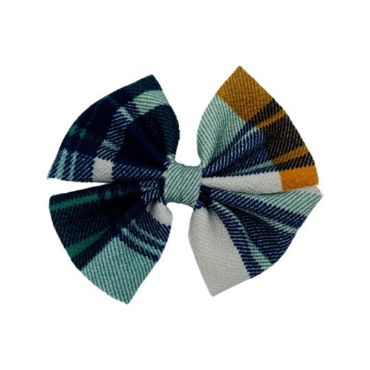 Green Plaid Butterfly and Dainty