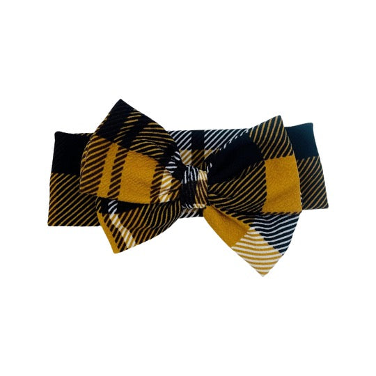 Caramel Winter Plaid Headwrap