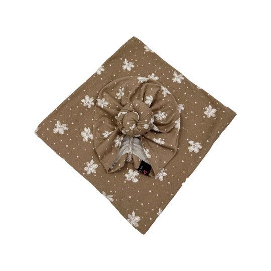 Mocha Floral Swaddle Blanket Set