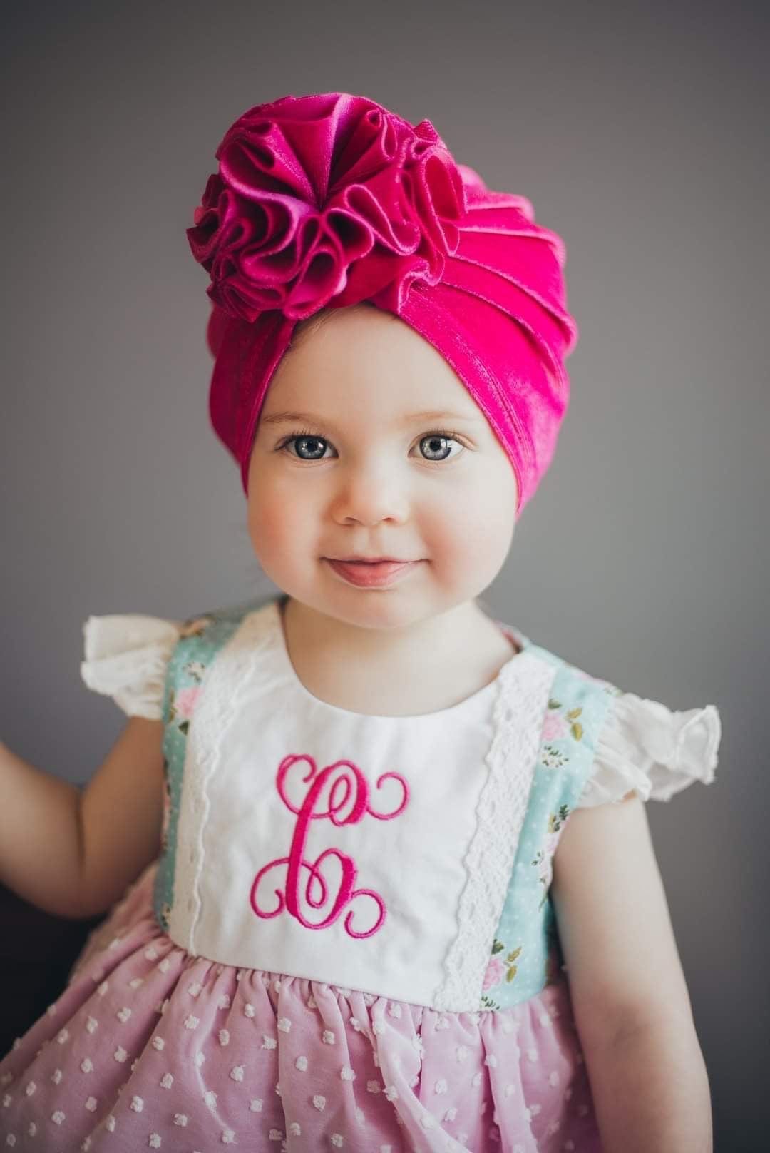Velvet Bloom Turban