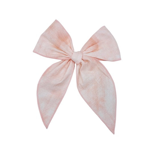Swanky Bow - Peachy Tie Dye
